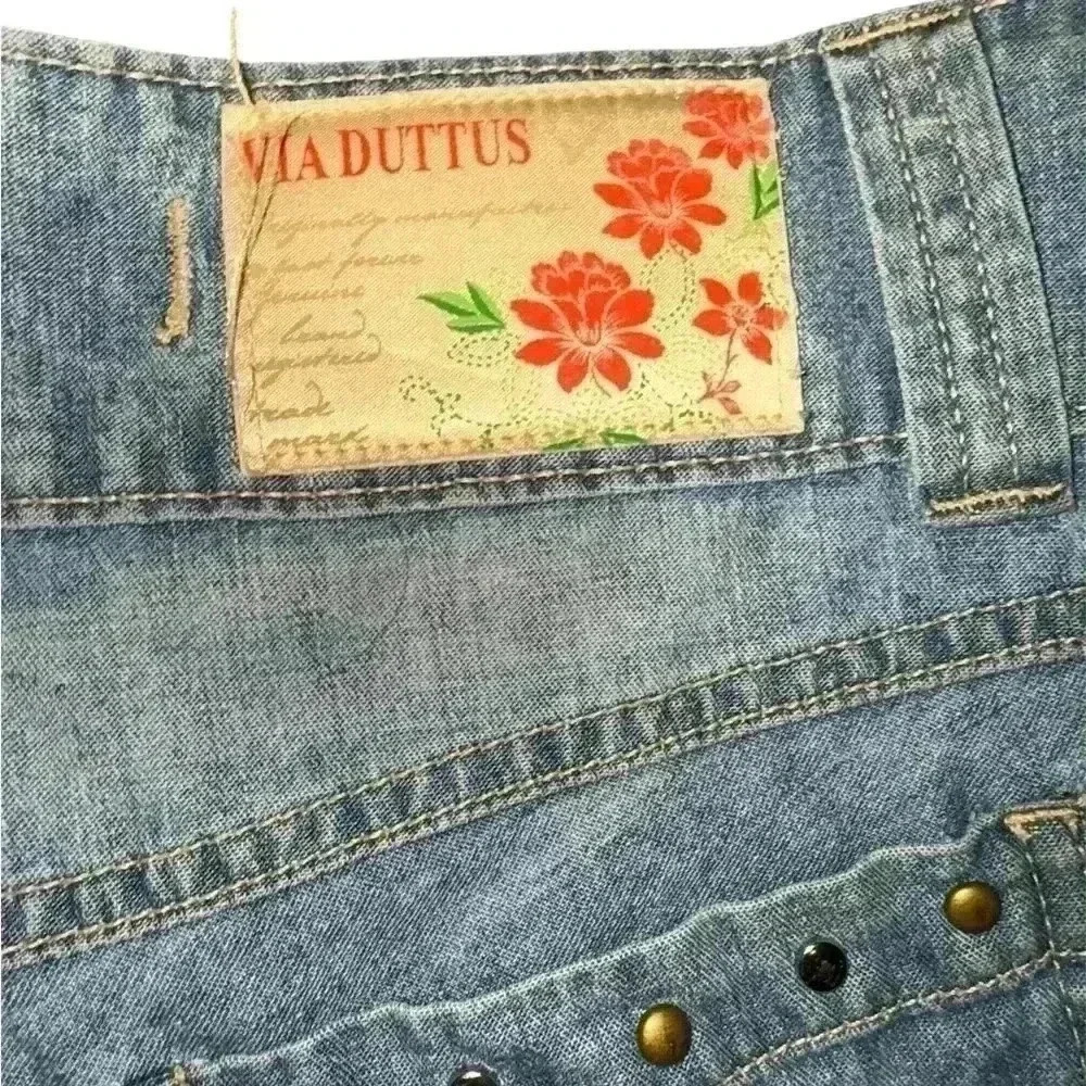 Unique Denim Midi Skirt - Picture 4 of 4